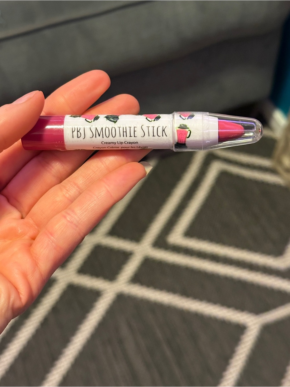 The beauty Corp. PBJ smoothie stick creamy crown, berry pink.